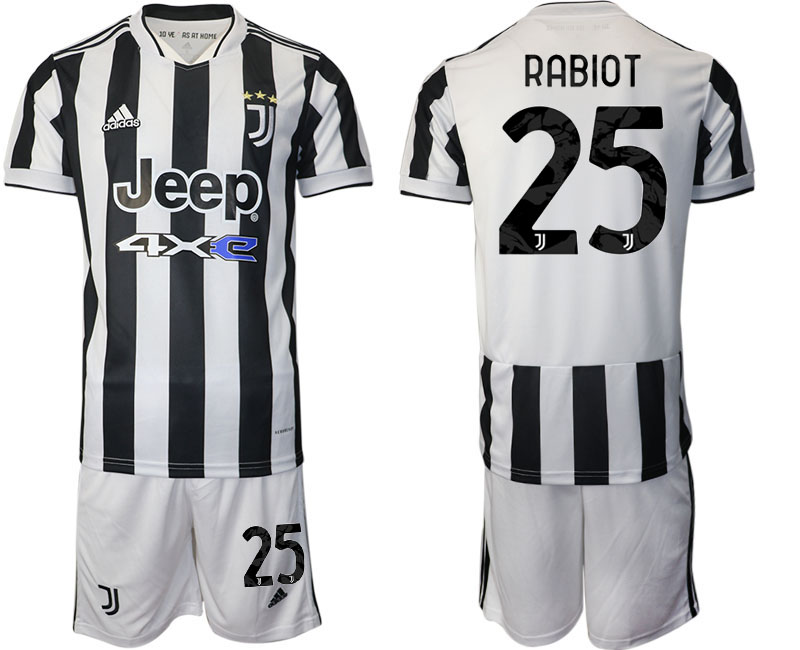 Men 2021-2022 Club Juventus home white #25 Adidas Soccer Jerseys->juventus jersey->Soccer Club Jersey
